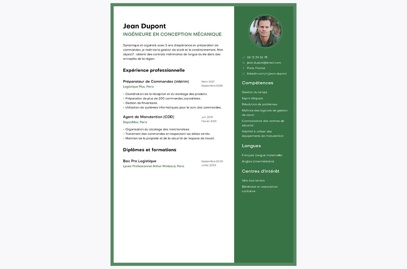 cv interim